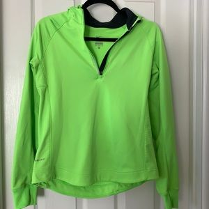 Be seen-neon green Nike pullover-great condition!